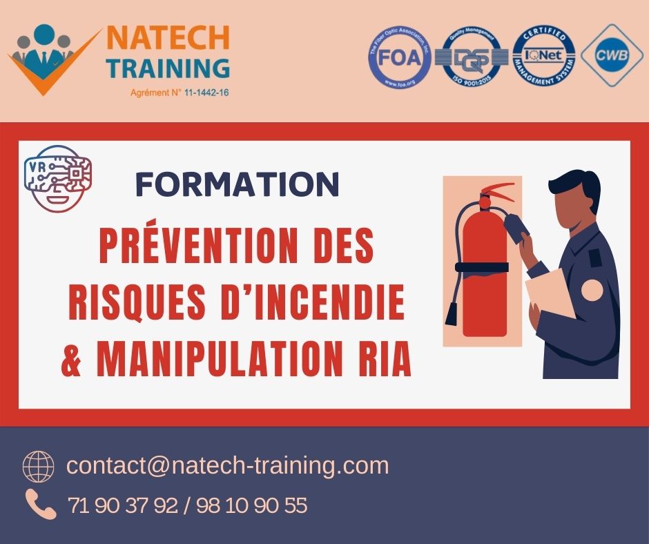 Formation en prévention des risques d'incendie & manipulation RIA