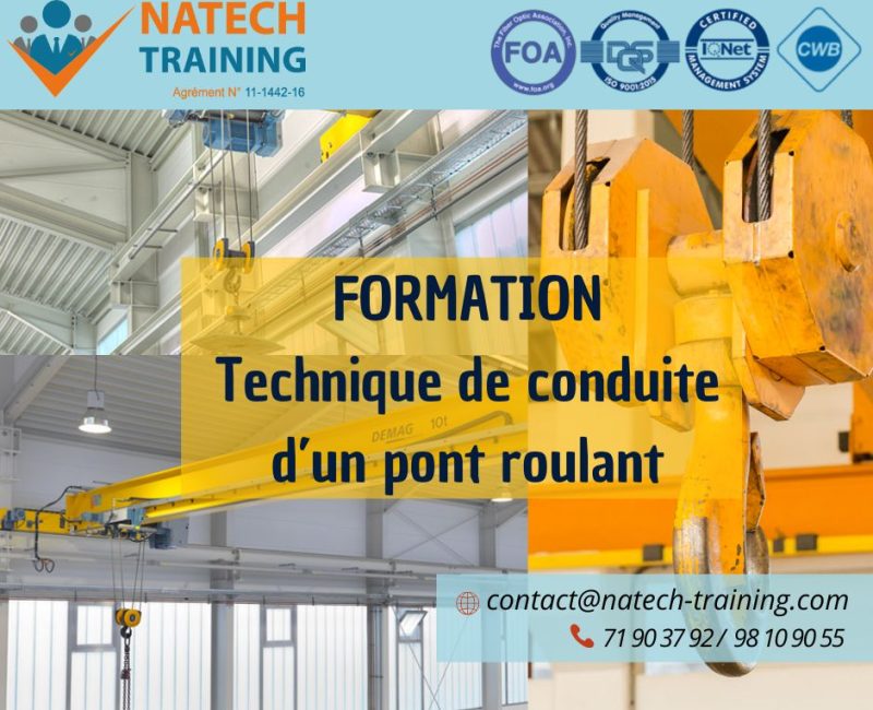 Formation technique conduite d'un pont roulant