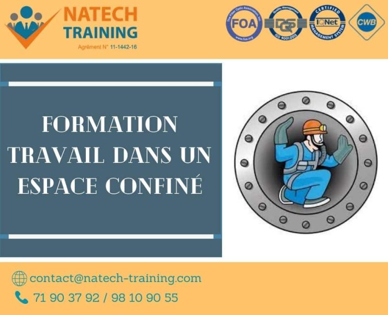 Formation en travail dans un espace confiné