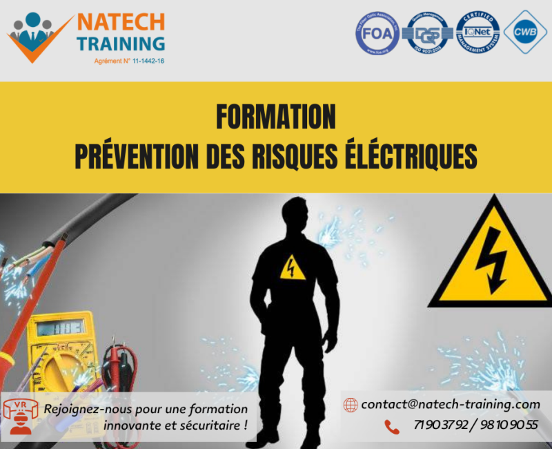 Formation en prévention des risques électriques