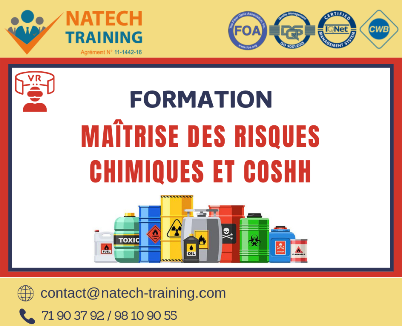 SS06- Formation Maîtrise des risques chimiques et COSHH